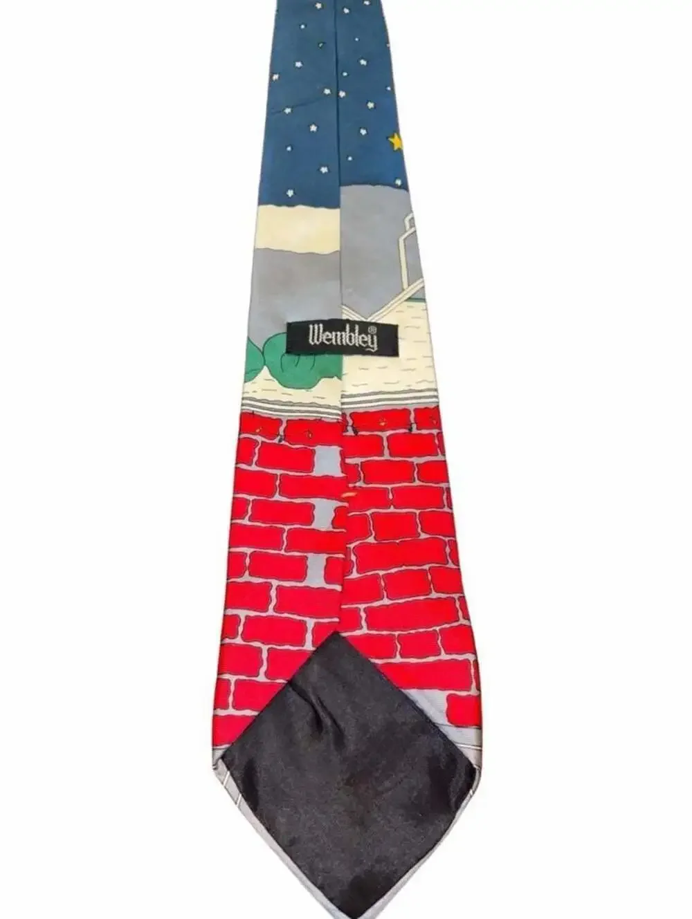 Wembley Chimney Mens Neck Tie Necktie Christmas Santa Rooftop Carolers